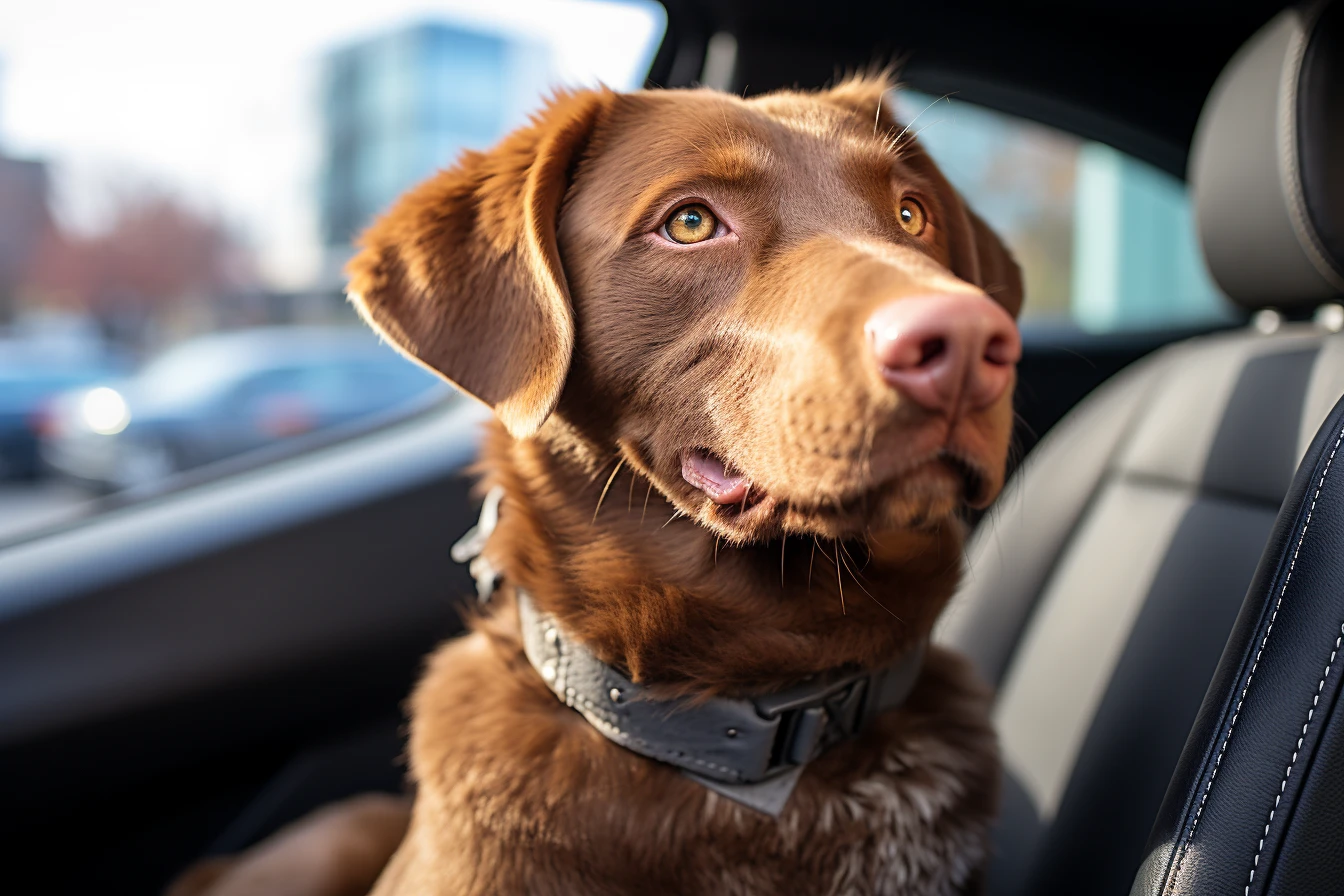 GMC Sierra Dog Safety Belt for Chesapeake Bay Retrievers